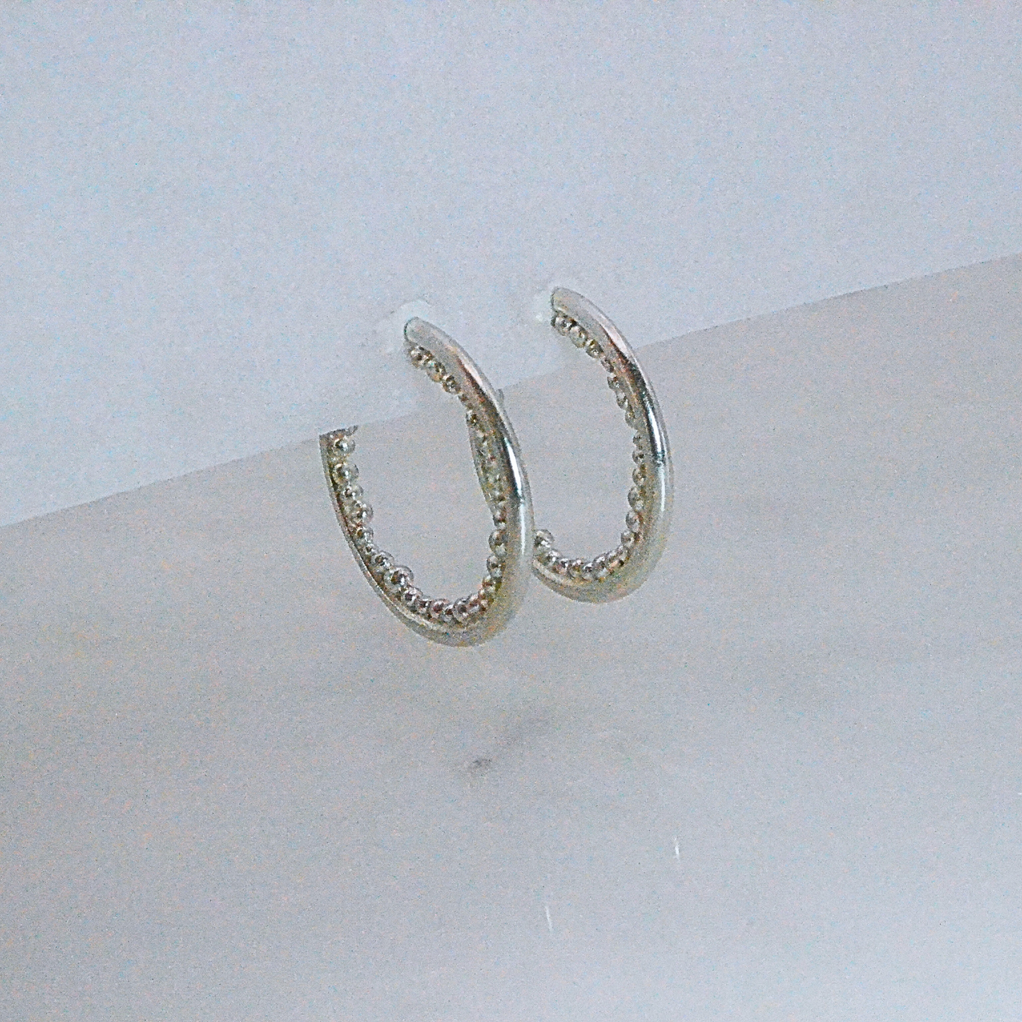 Large Silver Hoops